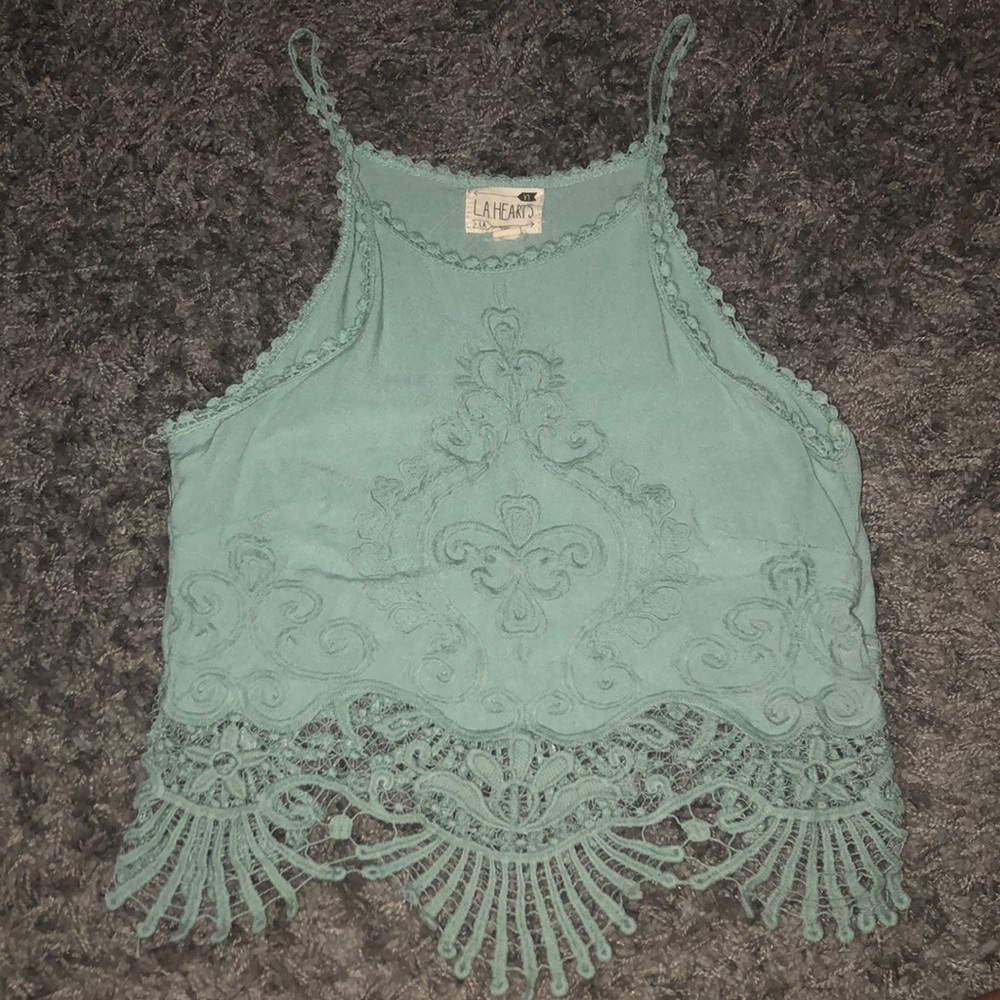 Turquoise Crop Top
